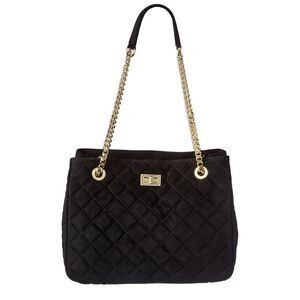 Isabella Rossetti Ravenna Suede Handbag, Black